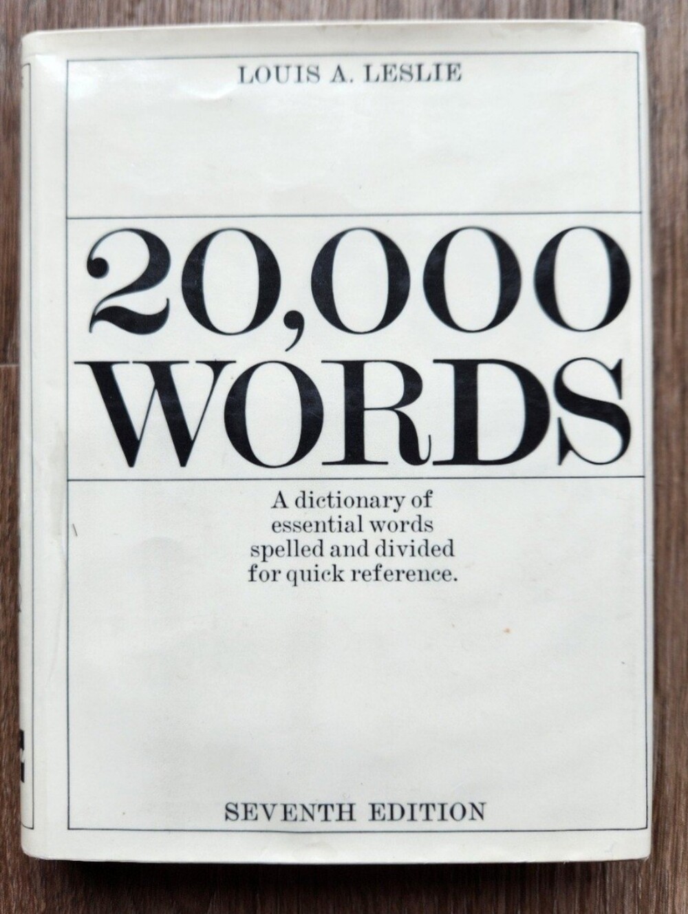 Twenty-Thousand Words by Louis A. Leslie (1972, Hardcover)